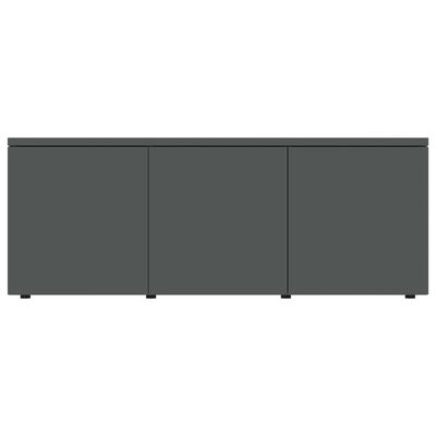 vidaXL TV-benk grå 80x34x30 cm sponplate