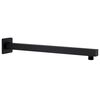 vidaXL Dusjst&oslash;ttearm firkantet rustfritt st&aring;l 201 svart 40 cm