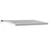 vidaXL Manuell markiseramme med LEDs Antrasitt og Hvit 4,5 &times; 3 m