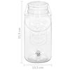 vidaXL Drikkedispensere 2 stk 3800 ml glass