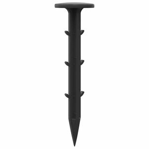 vidaXL Plast plugger 100 pcs Svart &Oslash;3 x 11 cm Plast