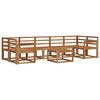 vidaXL Utend&oslash;rs sofa-sett 8 pcs Naturlig Solid akasietre