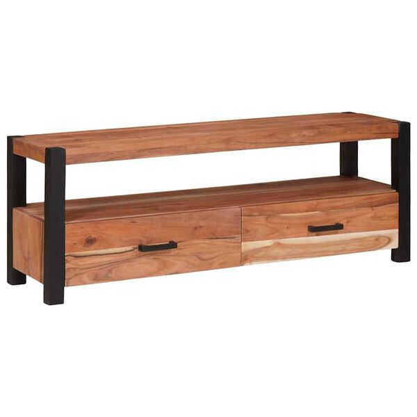 vidaXL Medieoppbevaringsskap og -hyller Brun 110 x 30 x 40 cm