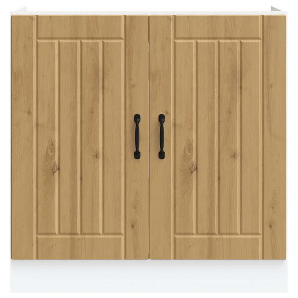 vidaXL Vask underskap Lucca artisan eik konstruert tre