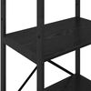 vidaXL Bokhylle Svart Eik 56 x 34 x 171 cm Konstruert tre