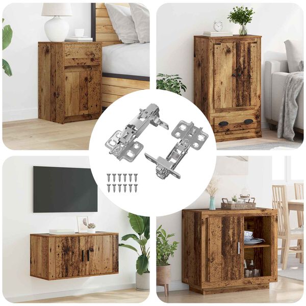 vidaXL Hingse 2 pcs Nikkel 139 x 64,1 x 10 mm Jern