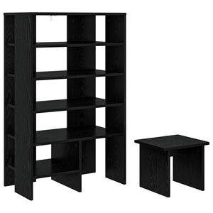 vidaXL Sko Skap 2 stk. 62 x 35 x 100 cm Konstruert tre Svart eik