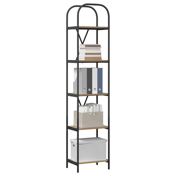 vidaXL Bokhylle Artisan Eik 40 x 30 x 183 cm Konstruert tre