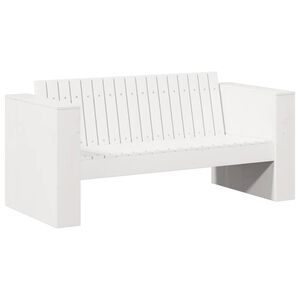 vidaXL Hagem&oslash;belsofa Hvit 134 x 60 x 62 cm Massiv furu