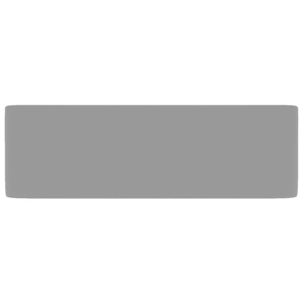 vidaXL Luksuriøs servant matt lysegrå 41x30x12 cm keramisk