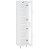 vidaXL Highboard hvit 34,5x34x180 cm konstruert tre