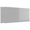 vidaXL Kjøkkenbakplate 2 pcs Lysegrå 100 x 50 cm herdet glass
