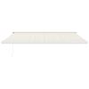 vidaXL Uttrekkbar markise kremhvit 4,5x3 m stoff og aluminium