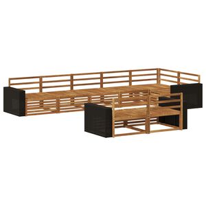 vidaXL Utend&oslash;rs sofa-sett 8 pcs Naturlig
