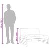 vidaXL Midtsofa 120x80 cm impregnert furu