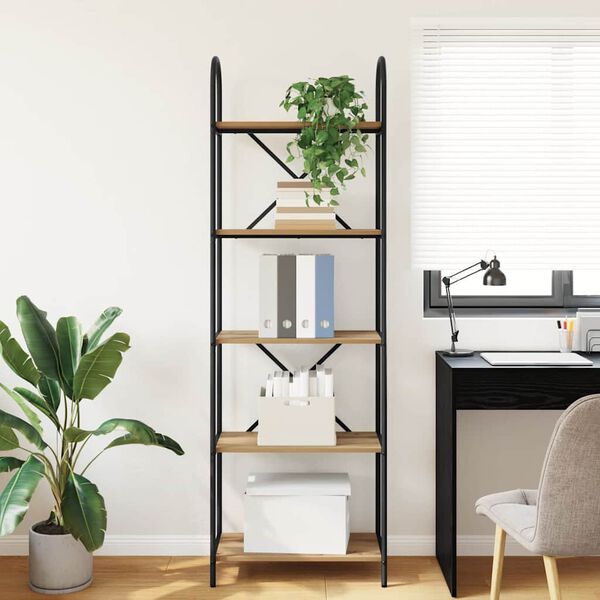 vidaXL Bokhylle Artisan Eik 60 x 30 x 183 cm Konstruert tre