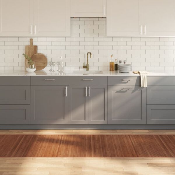 vidaXL Teppe rektangul&aelig;r brun 80x400 cm bambus