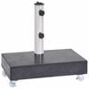 vidaXL Parasollfot svart 45x25x8 cm granitt