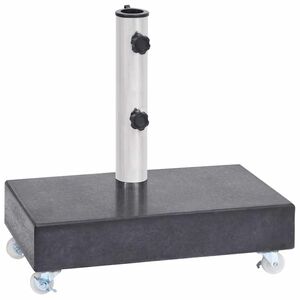 vidaXL Parasollfot svart 45x25x8 cm granitt