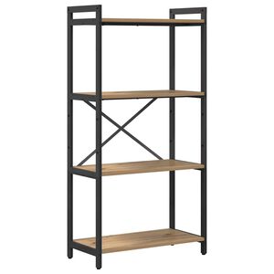 vidaXL Bokhylle 60 x 30 x 120 cm Konstruert tre Artisan Eik