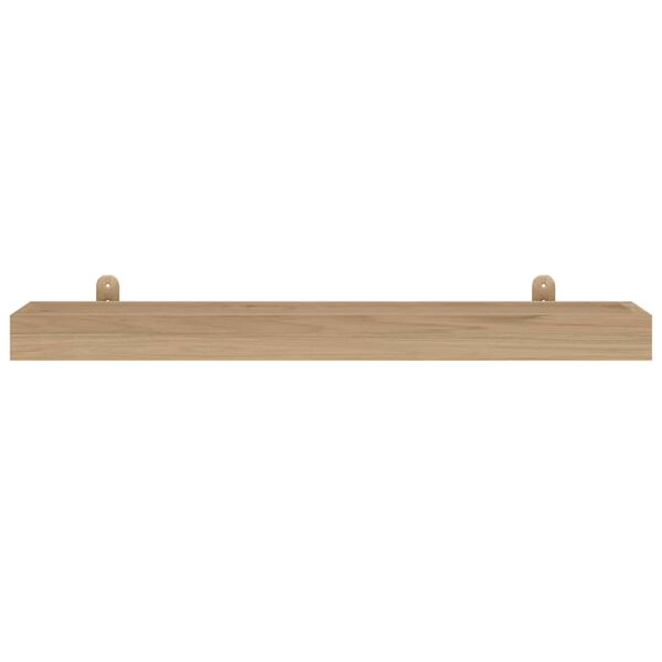 vidaXL Vegghyller 2 stk 90x15x4 cm heltre teak