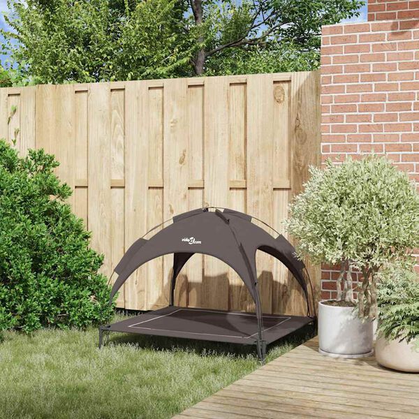 vidaXL Hundeseng Brun 104 x 86 x 84,5 cm St&aring;l