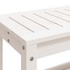 vidaXL Hagebenk hvit 82,5x35x45 cm heltre furu