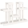 vidaXL Plantestativ hvit 104,5x25x77,5 cm heltre furu