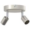 vidaXL Takspot med s&oslash;kelys Nikkel 12 x 8 cm St&aring;l