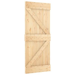 vidaXL Skyved&oslash;r NARVIK Naturlig og svart 85 x 210 cm (213,5 cm)