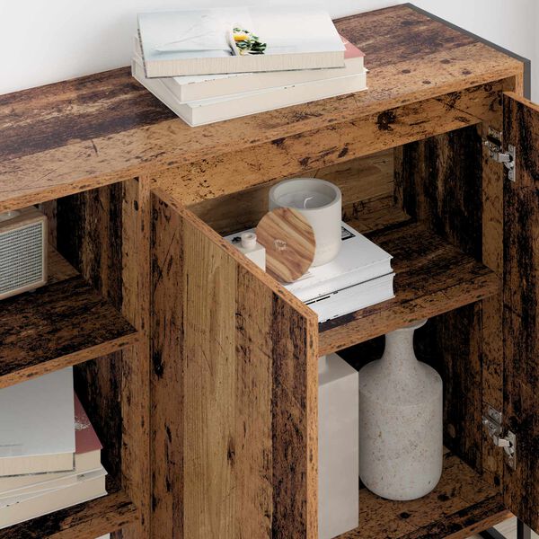 vidaXL Sideskap Gamle tre 96.5 x 30 x 75 cm Konstruert tre