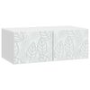 vidaXL Vegghengt TV skap 59,5 x 41 x 30 cm Hvit Konstruert tre