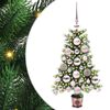 vidaXL Juletre med 150 LED med stativ gr&oslash;nn 65 cm PE