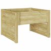 vidaXL Gressklipper Garasje Brun 79 x 73 x 56 cm Imprignerte furu