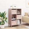 vidaXL Highboard rosa 68x39x103,5 cm stål