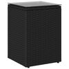 vidaXL Sidetabell Svart polyrotting