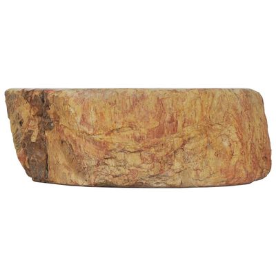 vidaXL Vask 45x35x15 cm fossilstein krem