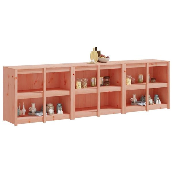 vidaXL Utekj&oslash;kkenskap 3 stk heltre douglasgran