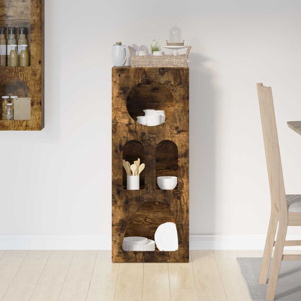 vidaXL Serviesskap R&oslash;kt eik 40 x 35 x 100.5 cm Konstruert tre