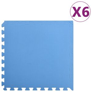 vidaXL Gulvmatter 6 stk 2,16 ㎡ EVA-skum bl&aring;