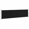 vidaXL Uttrekkbar sidemarkise 140x514 cm svart