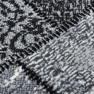 vidaXL Gulvteppe BFC grå med blokkmønster 60x300 cm