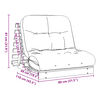 vidaXL Futonsofa med madrass 80x206x11 cm heltre douglasgran