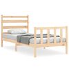 vidaXL Sengeramme uten madrass 90x200 cm heltre furu