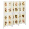 vidaXL Romdivider Panel Hvit 212 x 165 cm MDF