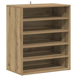 vidaXL Skoskap artisan eik 60x35x70 cm konstruert tre