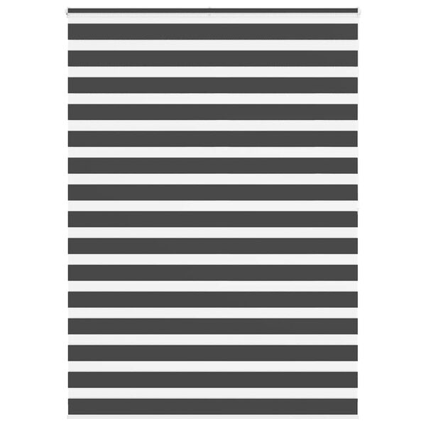 vidaXL Sebragardin svart 155x200 cm stoff bredde 150,9 cm polyester