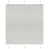vidaXL Pliss&eacute;gardin lys gr&aring; 120x100 cm Stoffbredde 119,4 cm Polyester