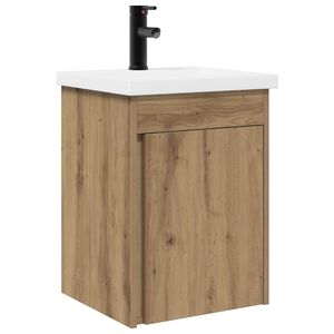 vidaXL Badev&aelig;relses enhet med kran Artisan eik 42 x 40 x 74,5 cm