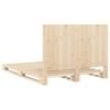 vidaXL Sengeramme med hodegavl 140x200 cm heltre furu